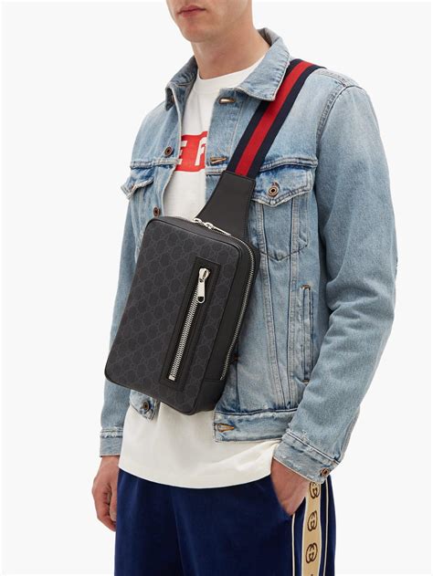 bag gucci men|Gucci body bag for men.